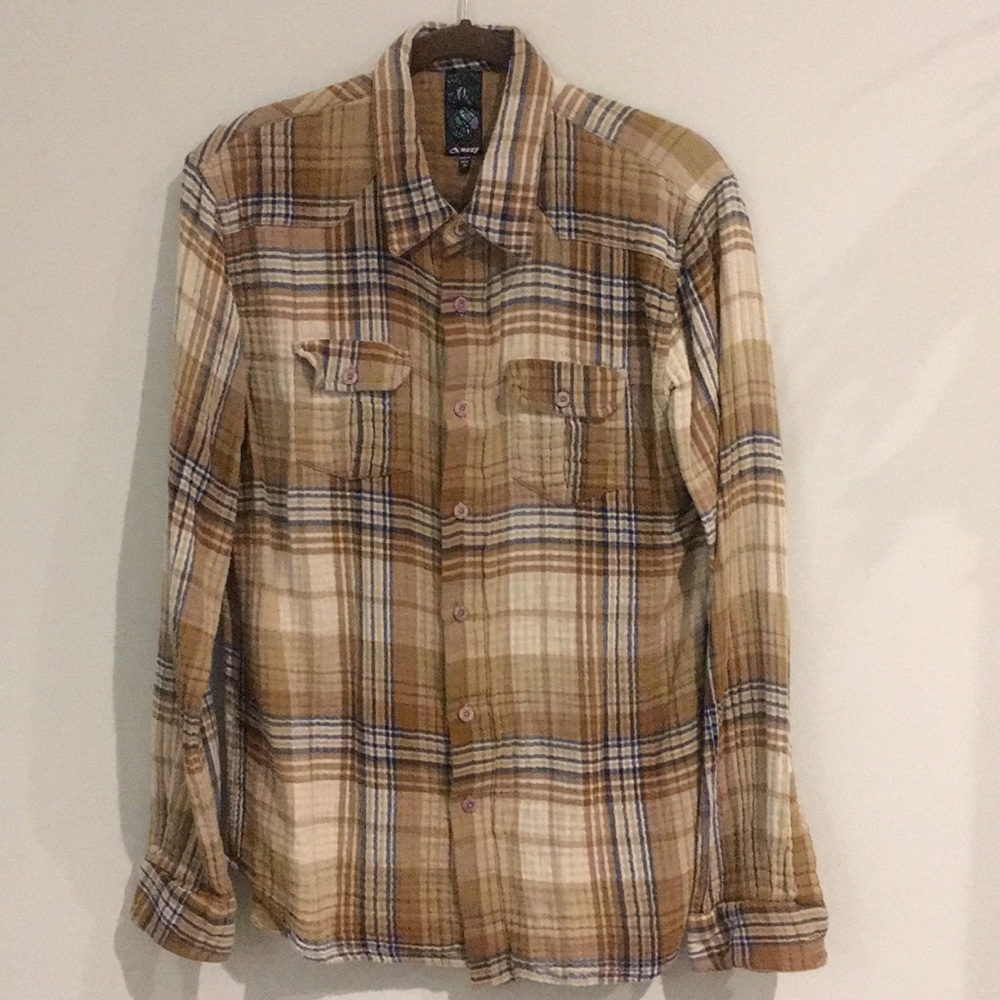 💥 Reef L/S Button Down Flannel Shirt💥